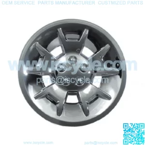 (1) Golf Cart 10" Silver Metallic Wheel Cover Hub Cap