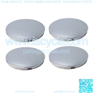 Golf Cart 8" Chrome Baby Moon Metal Wheel Covers Hub Caps Set of 4