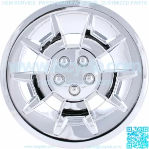 (1) Golf Cart 10" Chrome Deep Dish Wheel Cover Hub Cap
