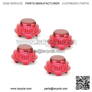 Mercedes-Benz wheel center cover #red