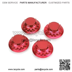 Porsche wheel center cover #red