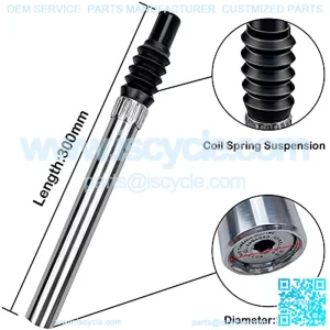 Bike Seatpost 25.4/27.2/28.6 Aluminum Alloy Bicycle Seat Post,Black or Silver