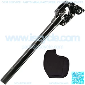 Bicycle Damping Suspension Seat Post Mountain Bike Shock Absorber Seatpost 27.2/28.6/30.0/30.4/30.9/31.6/33.9350mm Seat Tube (Color : Black, Size : 27.2mm)