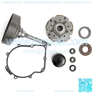 Clutch Cover + One Way Bearing + Clutch Pad Shoe + Clutch Nut + Gasket + Seal + Oil Filter set for HiSUN MSU 500 700 HS700 MSU500 MASSIMO MSU,BENNCHE,COLEMAN,MTD, QLINK FrontRunner, Supermach