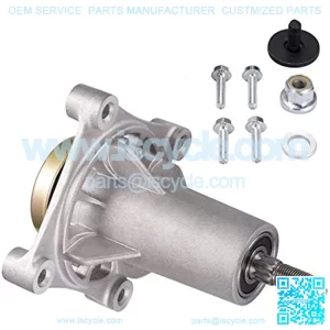 Spindle Assembly for Craftsman/Husqvarna/Ariens/Poulan, Mandrel for Craftsman Ariens Poulan Tractor Mower Deck, Come with All the Mounting Hardware including Threaded Bolt and Grease Fitting