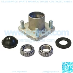 EZGO Golf Cart Front Aluminum Wheel Hub W/ Bearing Races & Lug Bolts 2001.5+