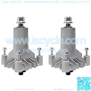 2 Pack Spindle Assembly Replaces AYP 130794 532130794 128285 with 3 Mounting Bolts and Blade Mounting Bolt, Mounting Holes are Threaded