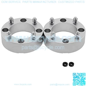 2pc Set of 2 Wheel Spacers for Maverick, DS450 & Commander 800 + 1000 | 4x137mm Bolt Pattern M10x1.25 Studs & 110mm Center Bore ATV Wheel Spacer [Silver]