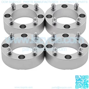 4pc Set of 1.5" Wheel Spacers for Renegade 500 + 800 | 4x137mm Bolt Pattern M10x1.25 Studs & 110mm Center Bore ATV Wheel Spacer [Silver]