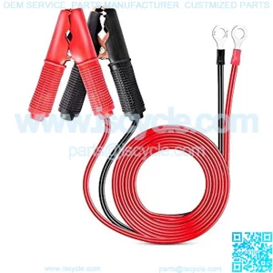 GA-ACC-01 2 Pcs 30A Alligator Clips Booster Jumper Cable for Car Battery Charging Charger, 6 mm Copper Terminal