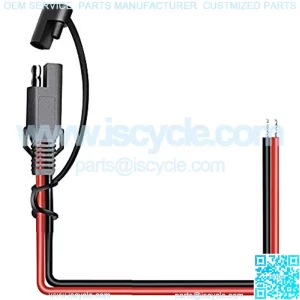 16AWG SAE Power Automotive Extension Cable 2 Pin Quick Disconnect DC Connector Cord Plug 12V 30CM with Waterproof Cap for Motorcycle Car Battery Jump Starter Solar Application??1PCS)