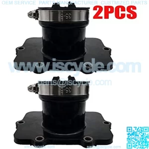 Pack of 2 Carburetor Carb Flange Intake Manifold Boot Socket for Ski-Doo Freestyle GSX 550F MXZ 550 Fan MXZ 550X Summit Expedition Snowmobile