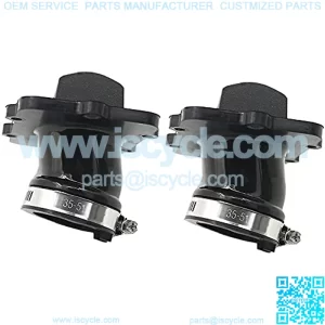 2 Piece Carburetor Flange Socket Carb Boot for Ski-Doo MXZ 550F Replaces OEM# 420867300 Snowmobile Parts DKEKE