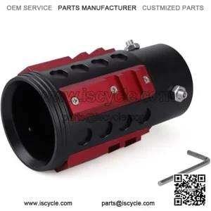 63mm aluminum alloy tail throat #red