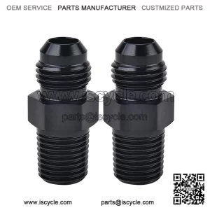 AN4 male to 1/4NPT 2-pack