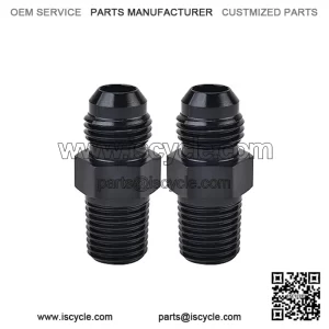 AN8 male to 1/4NPT 2-pack