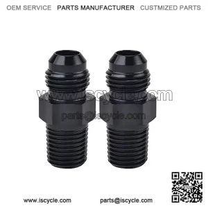 AN8 male to 3/8NPT 2-pack