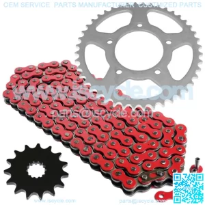 Red Drive Chain And Sprocket Kit for Suzuki SV650S 1999-2009