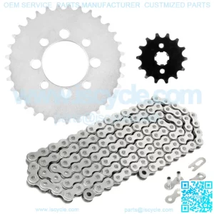 Drive Chain and Sprockets Kit for Kawasaki KLX110 2002 2003 2004 - 2009
