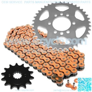 Orange Drive Chain And Sprockets Kit for Kawasaki KFX400 KSF400A 2003-2006