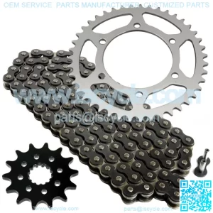 Black Drive Chain And Sprocket Kit for Yamaha R3 YZF-R3 2015 2016 2017 2018