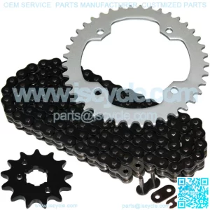 Black O-Ring Drive Chain and Sprockets Kit for Yamaha Warrior 350 YFM350X 87 88