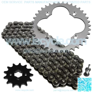 Black Drive Chain And Sprockets Kit for Honda TRX250R Fourtrax 250 1986 1987