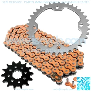 Orange Drive Chain And Sprockets Kit for Yamaha YFZ450 YFZ450V 2004-2013