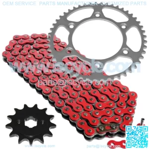 Red Drive Chain And Sprocket Kit for Honda XR250R 1990-1995