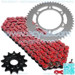 Red Drive Chain And Sprocket Kit for Honda CRF450X 2005-2018