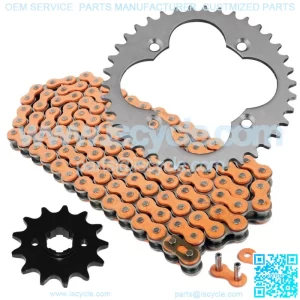 Orange Drive Chain And Sprockets Kit for Honda TRX250R Fourtrax 250 1986 1987