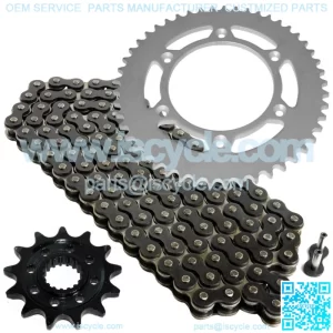 Black Drive Chain And Sprocket Kit for Honda CRF450R 2002 2003