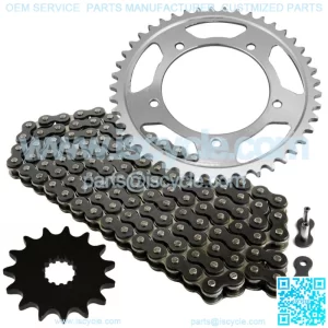 Black Drive Chain And Sprocket Kit for Suzuki GSX-R600 2001-2005