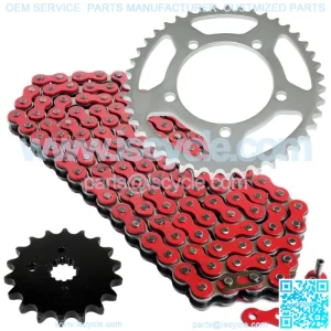 Red Drive Chain And Sprocket Kit for Suzuki GSF1250 Bandit 1250S 2007-2016