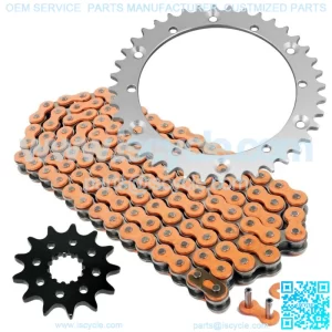 Orange Drive Chain And Sprockets Kit for Yamaha Raptor 660R YFM660R 2001-2005