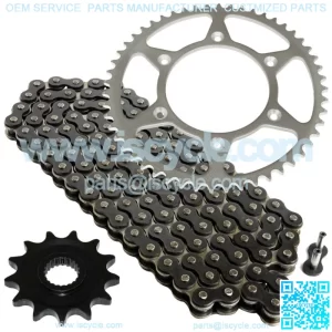 Black Drive Chain And Sprocket Kit for Honda CRF250R 2004-2010