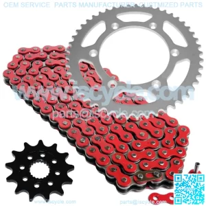 Red Drive Chain And Sprocket Kit for Yamaha YZ250F 2005-2009 2012