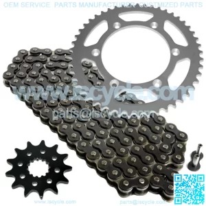 Black Drive Chain And Sprocket Kit for Yamaha YZ450F 2006-2017