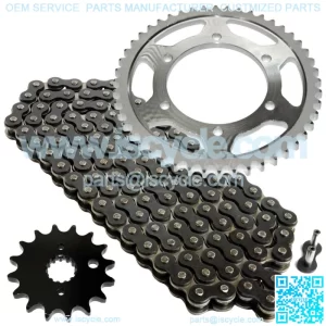 Black Drive Chain And Sprocket Kit for Kawasaki Ninja ZX-6 ZX600E 1993-2002