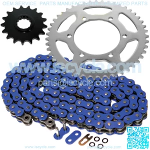 Blue O-Ring Drive Chain and Sprockets Kit for Yamaha R1 YZF-R1 2009-2014