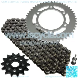 Black Drive Chain And Sprocket Kit for Honda CR250R 1987 1988