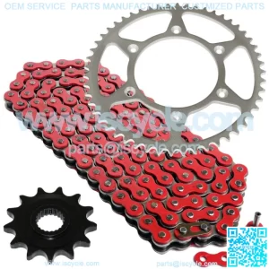 Red Drive Chain And Sprocket Kit for Honda CRF250R 2004-2010
