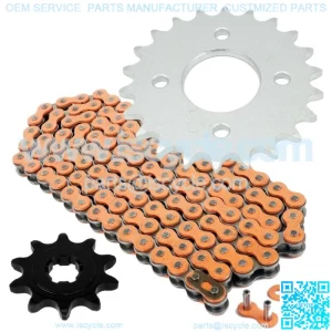Orange Drive Chain And Sprockets Kit for Suzuki LT80 Quadsport 80 2X4 1989-2006