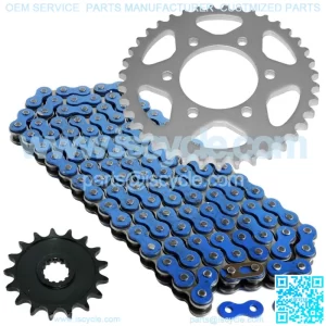 Blue Drive Chain And Sprocket Kit for Kawasaki Ninja ZX-10R ZX1000C 2004 2005