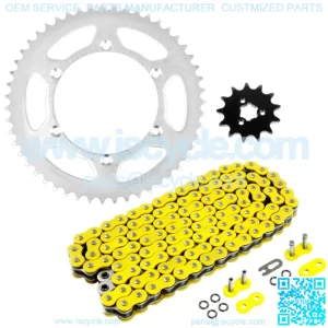 O-Ring Drive Chain and Sprockets Kit fits Kawasaki KX125 KX 125 2003 2004-2008