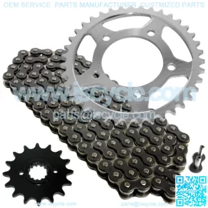 Black Drive Chain And Sprocket Kit for Suzuki GS500E GS500F GS500H 1994-2010