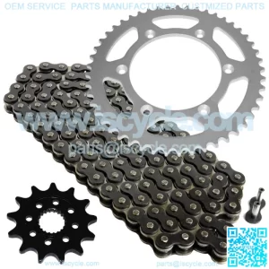 Black Drive Chain And Sprocket Kit for Yamaha YZ250F 2005-2009 2012