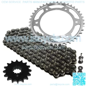 Black Drive Chain And Sprocket Kit for Honda CBR600RR 2003-2006 525-Chain