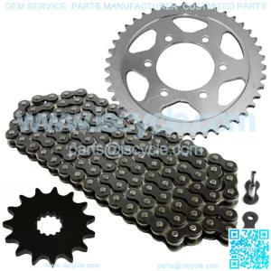 Black Drive Chain And Sprocket Kit for Suzuki GSX-R600 2006-2010