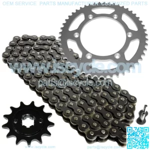 Black Drive Chain And Sprocket Kit for Yamaha TTR230 2005-2017